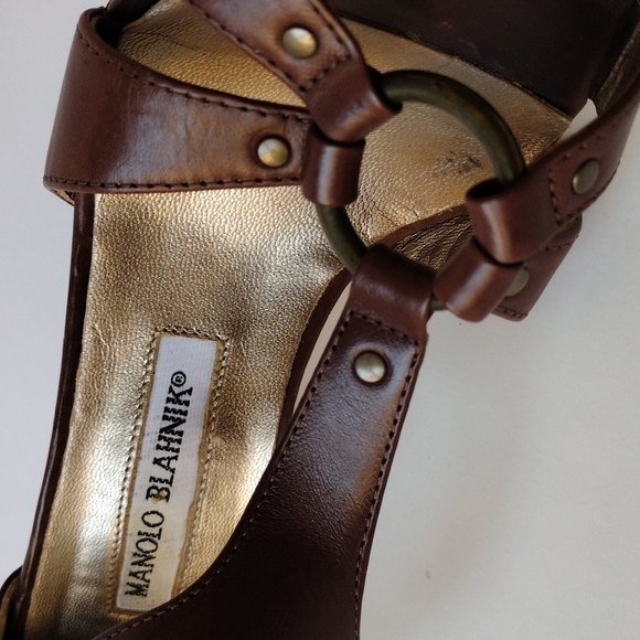 Manolo Blahnik, heels sandals,37 - Picture 8 of 13